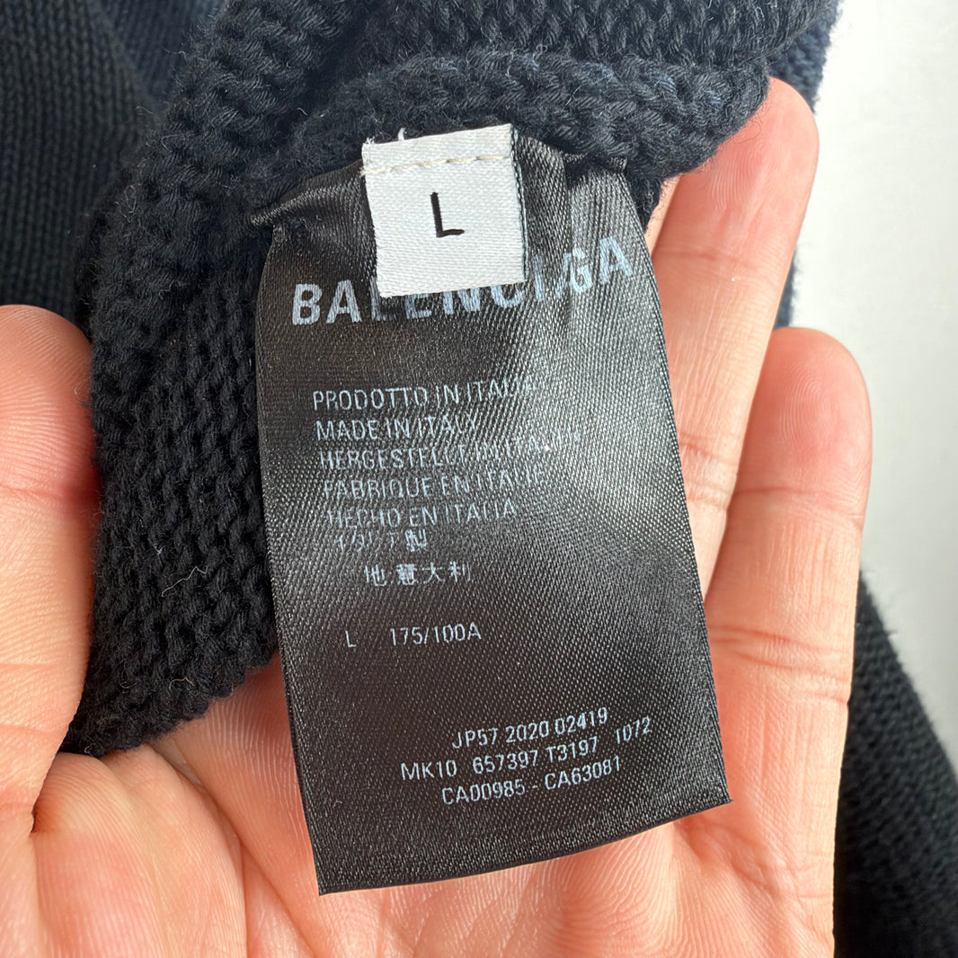 Balenciaga Knit Striped Rugby Polo