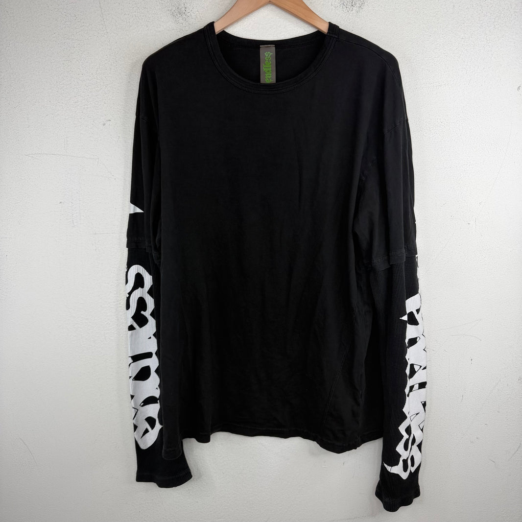 Endless Denim Black/White Thermal T-Shirt