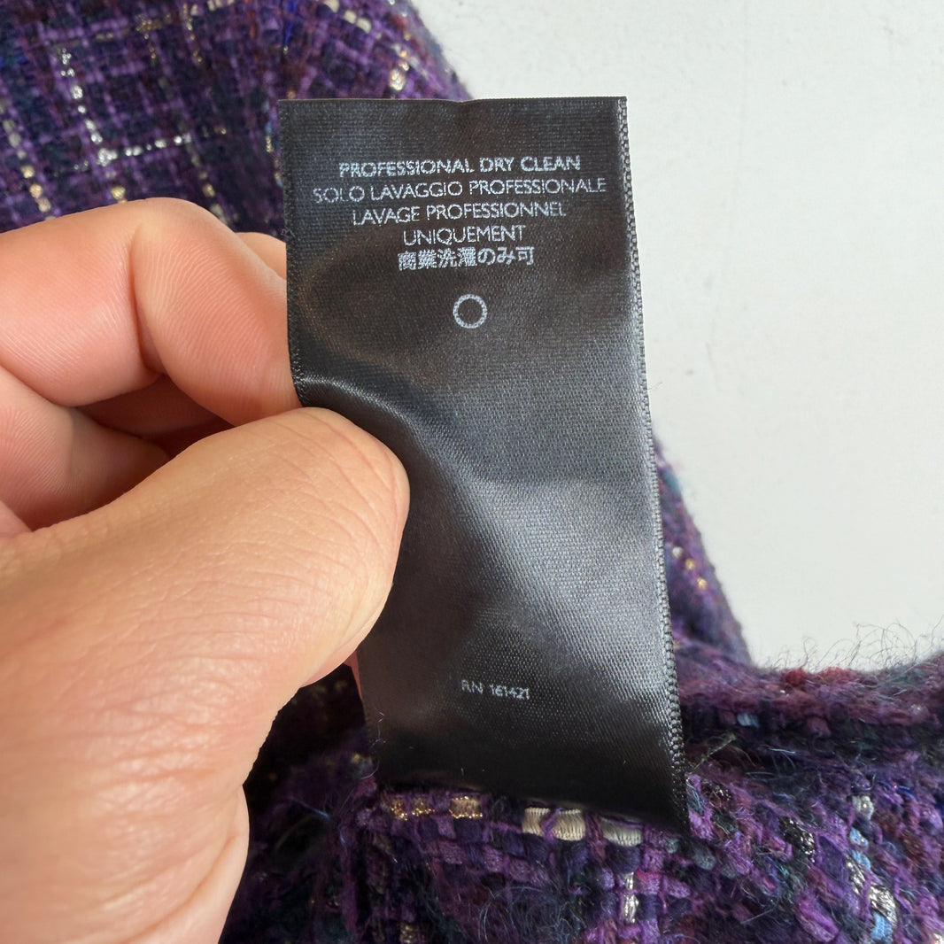 Cout De La Liberte Purple Glitter Flannel