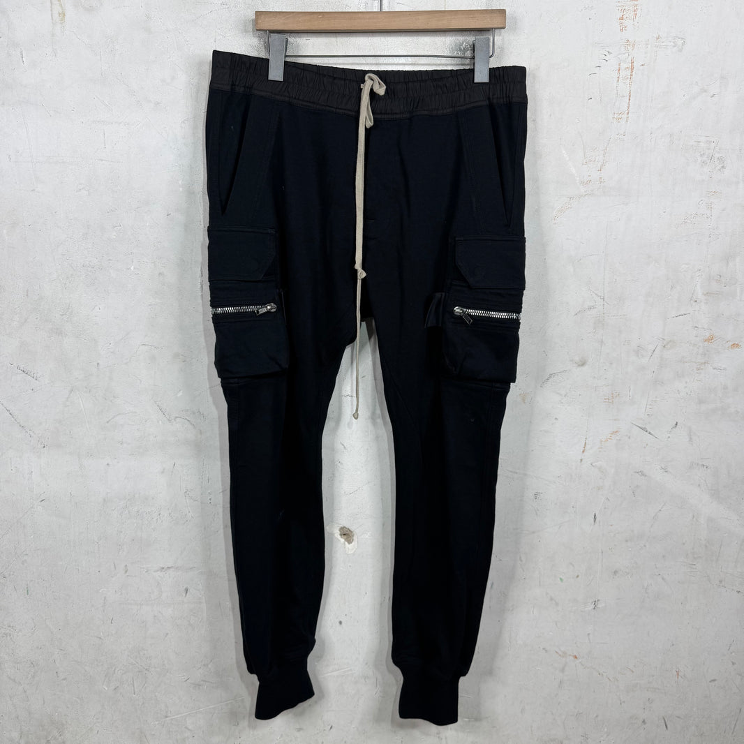 Rick Owens EDFU Cuffed Zipper Cargo Sweatpants