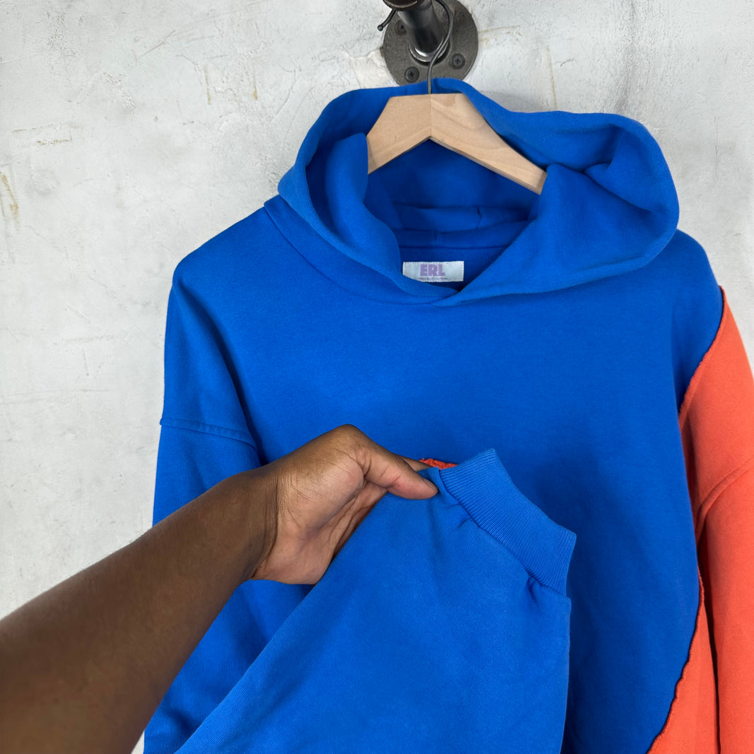 ERL Orange/Blue Swirl Hoodie