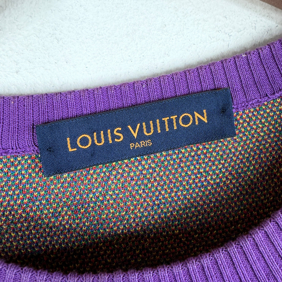 Louis Vuitton Multicolor Jacquard Knit Sweater