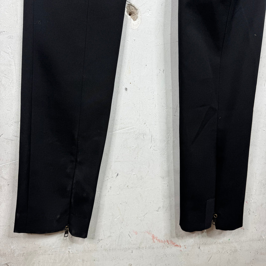 Louis Vuitton Heel Zip Black Trousers