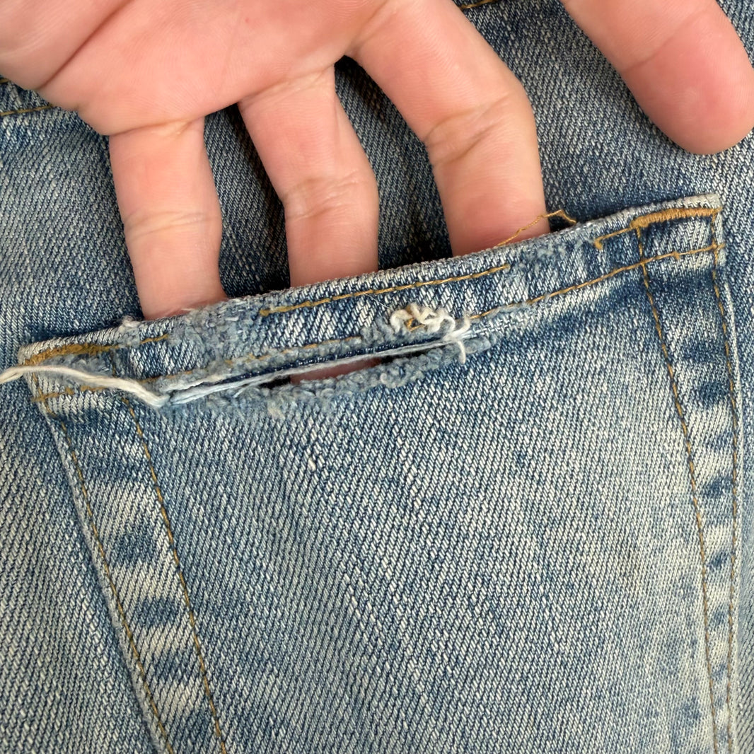 Saint Laurent Light Wash D02 Distressed Jeans