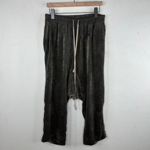 Rick Owens Gray Drop Crotch Trousers