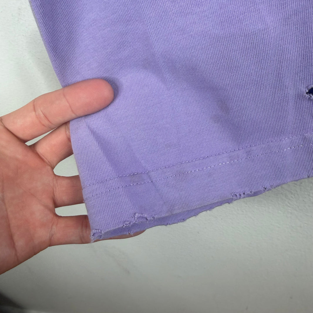 Balenciaga Purple Distressed T-Shirt