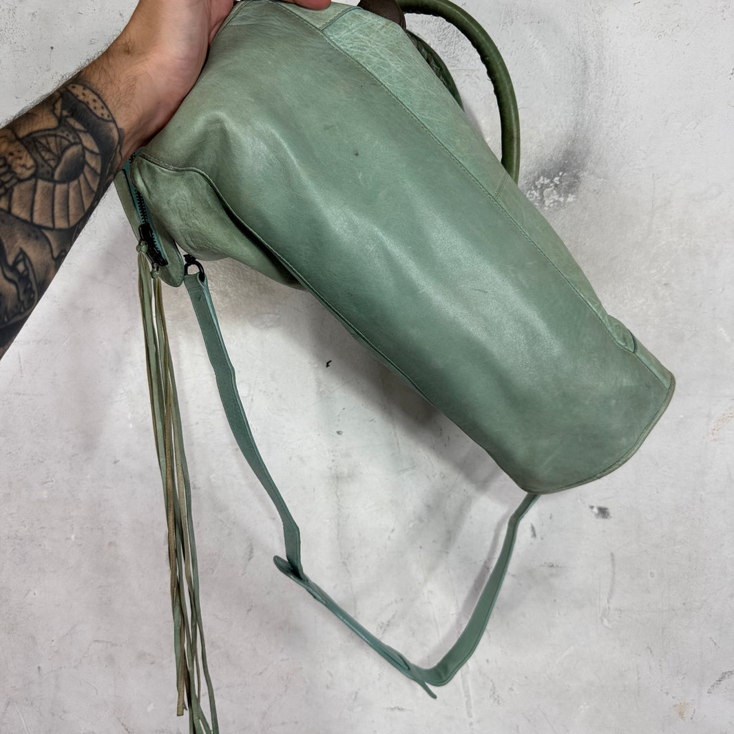 Balenciaga Teal City Bag