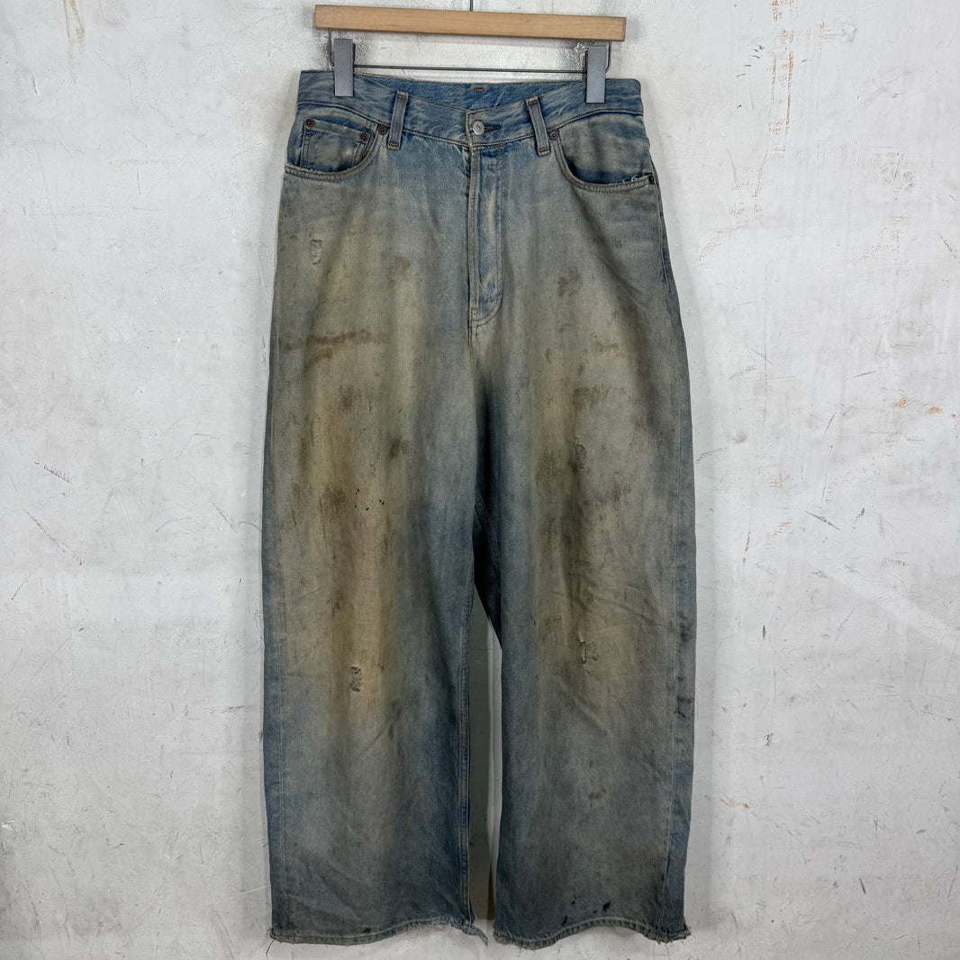 Acne Studios Penicillin Distressed Baggy Jeans