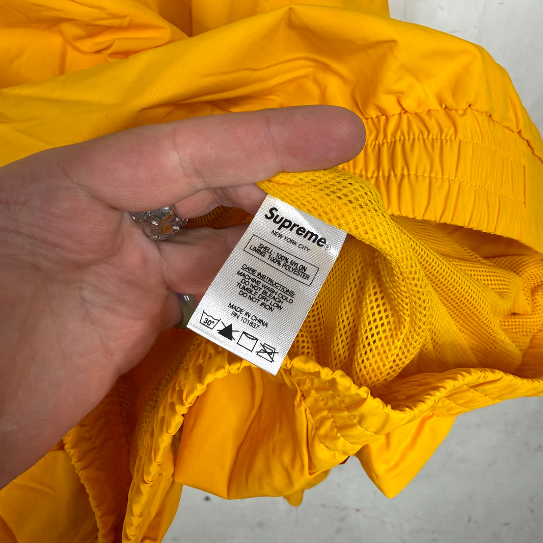 Supreme Yellow Reflective Logo Windbreaker
