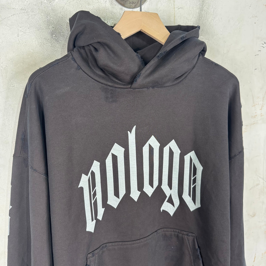 Balenciaga Distressed No Logo Hoodie