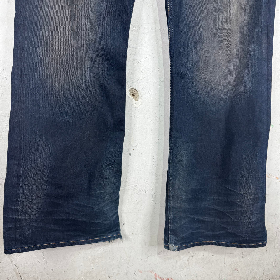 Acne Studios Tinted Dark Indigo Bootcut Jeans