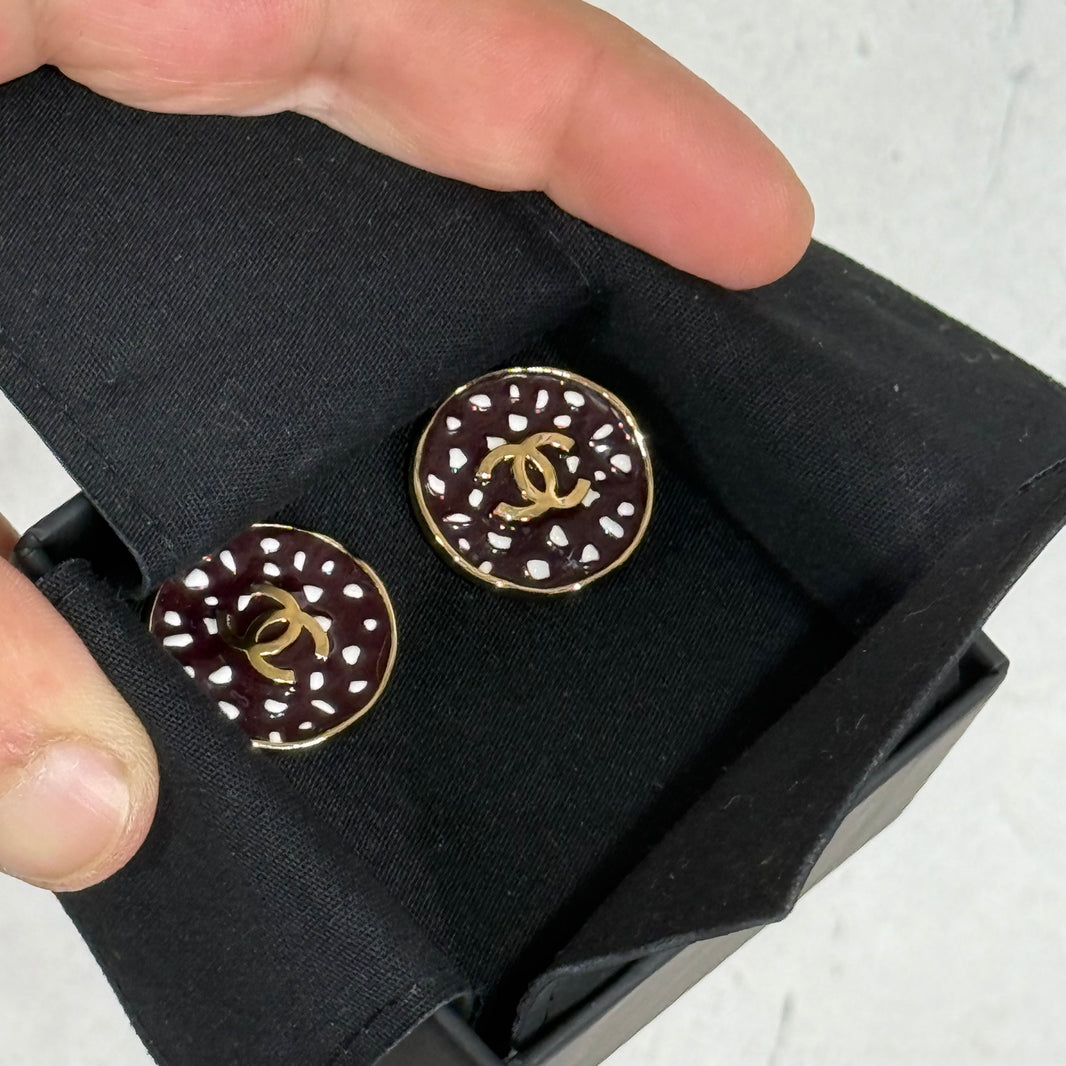 Chanel Dotted Logo Earring Set