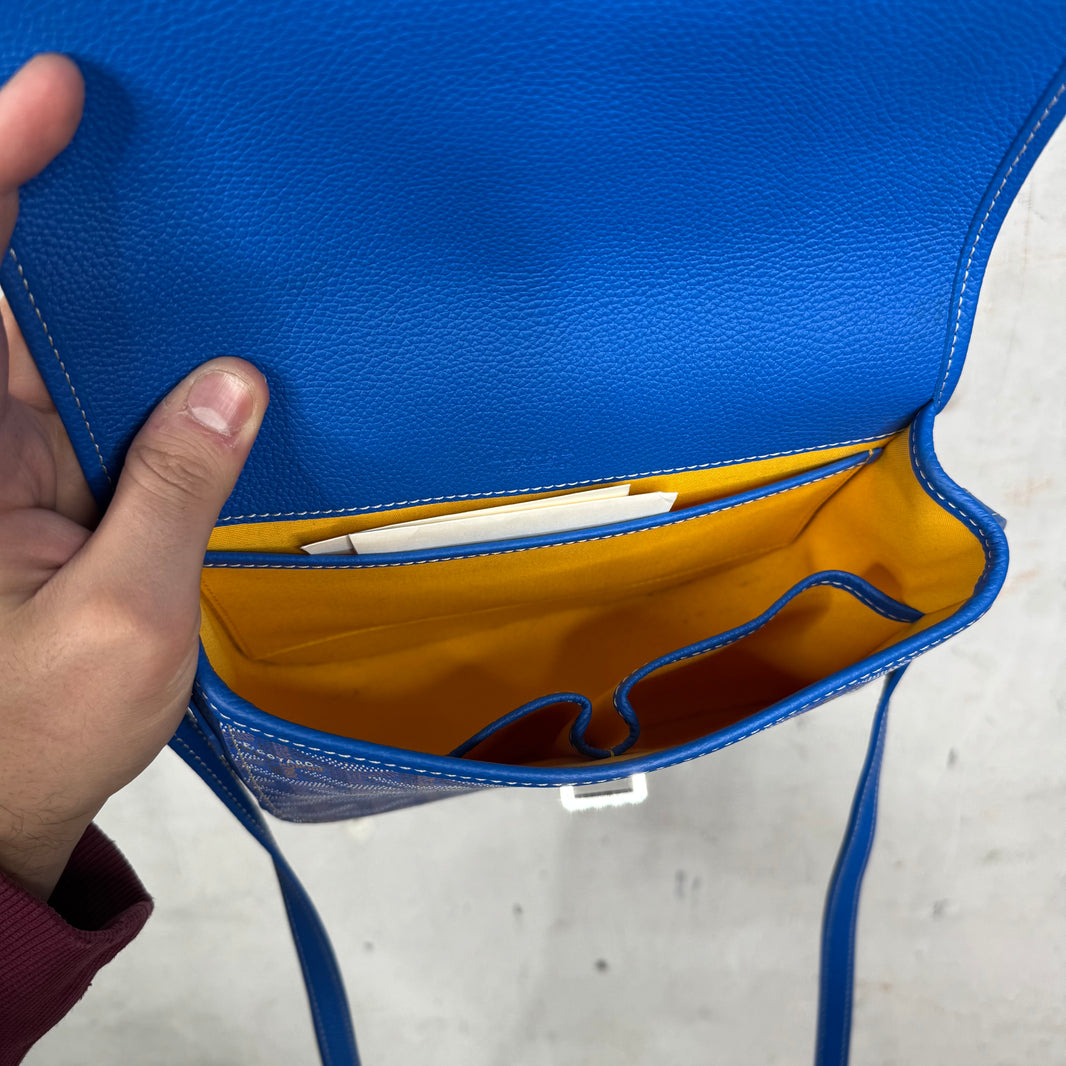 Goyard Blue Belvedere PM Messenger Bag