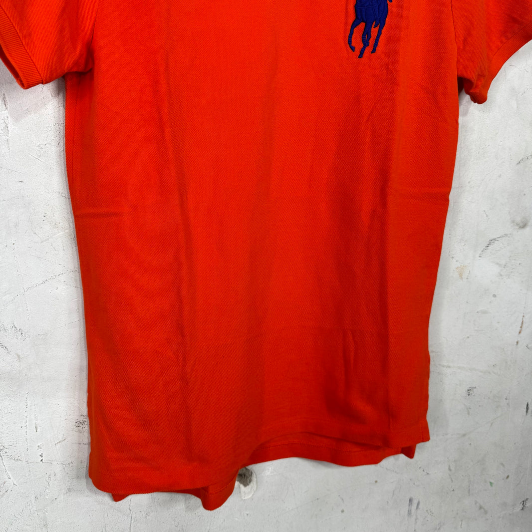 Ralph Lauren Orange/Blue #3 Big Pony Polo