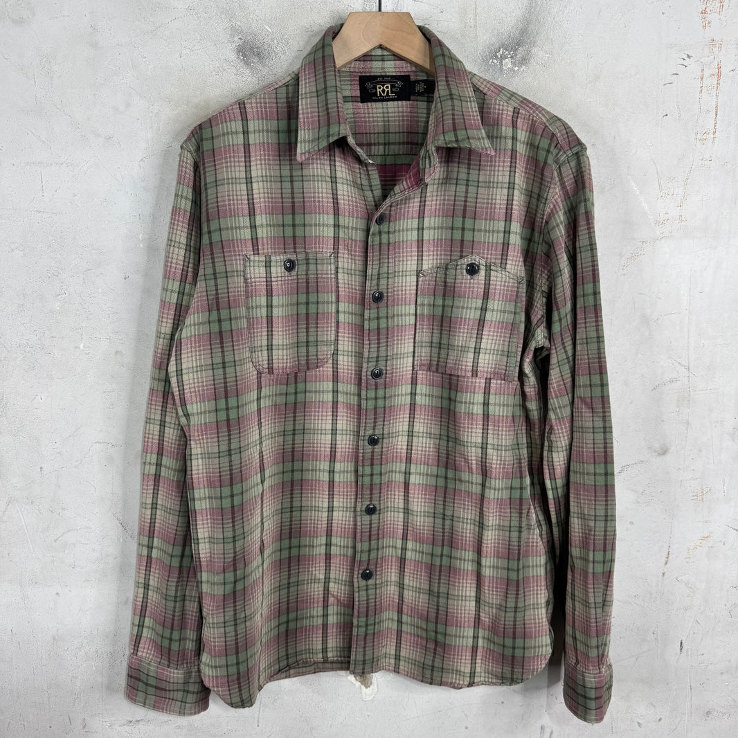 RRL Pink/Green Plaid Flannel