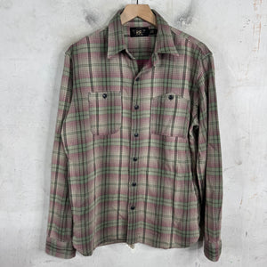 RRL Pink/Green Plaid Flannel