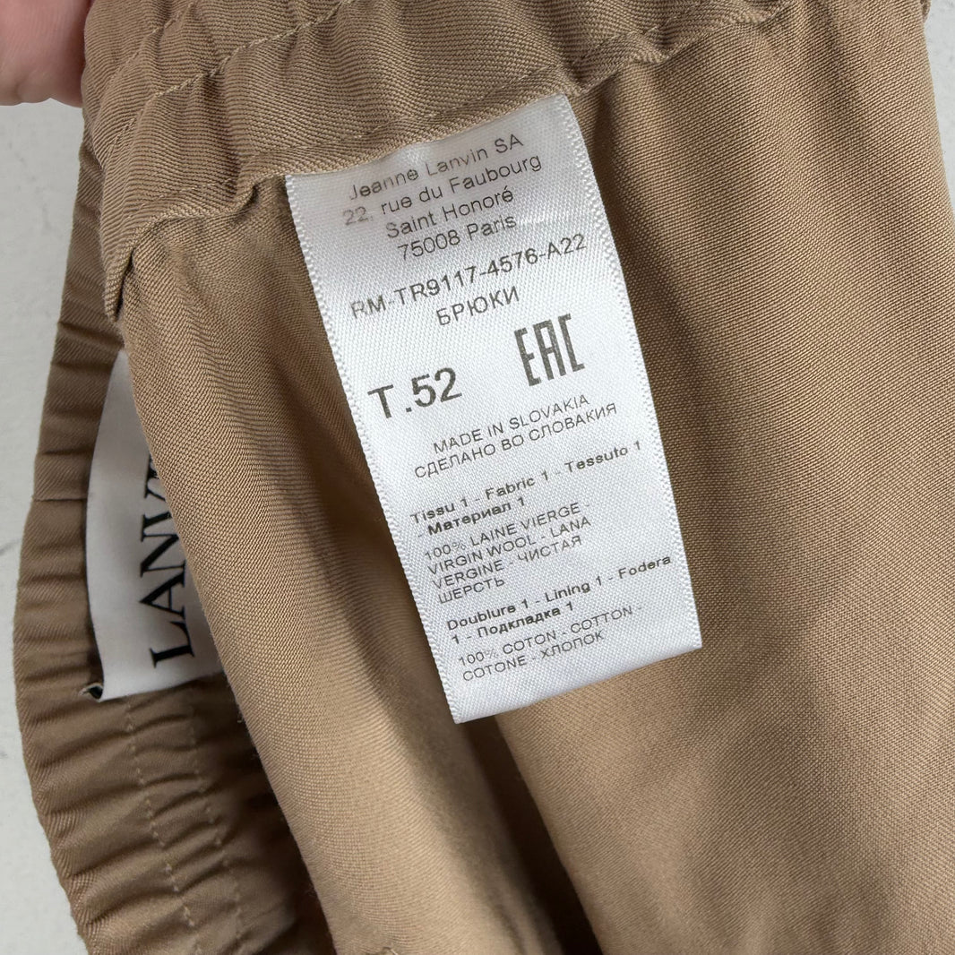Lanvin Wool Elastic Waist Lounge Pants