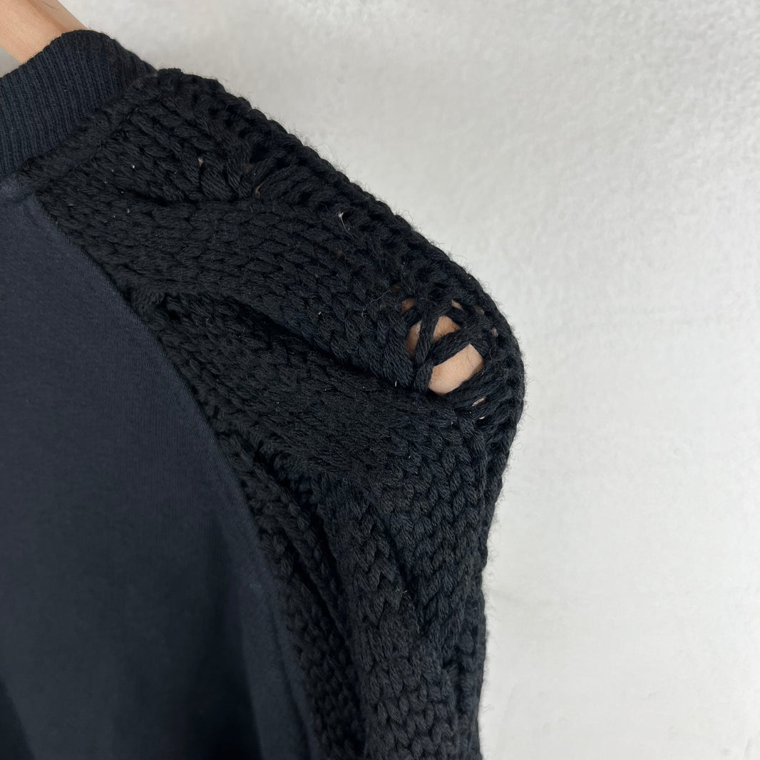 Balmain Army Knit Hybrid Crewneck
