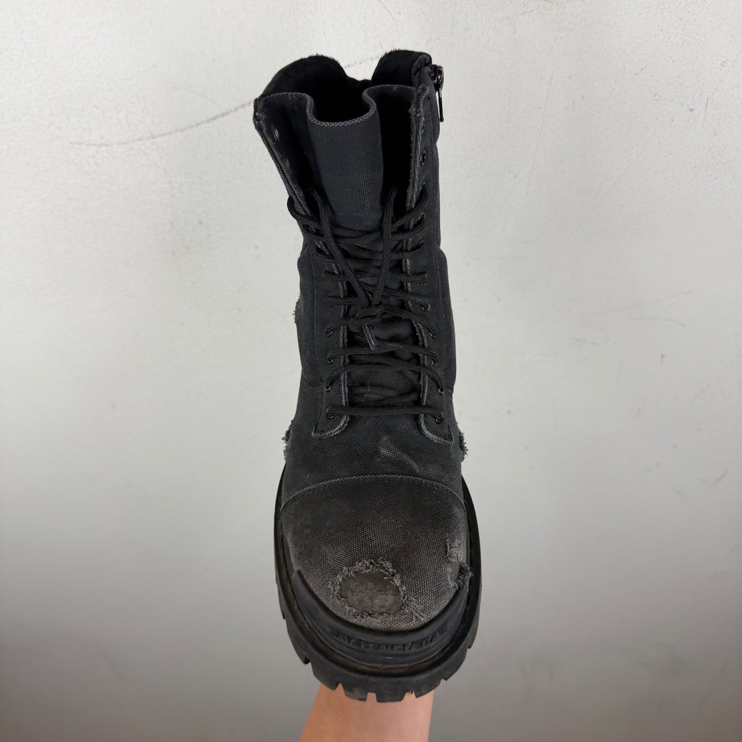 Balenciaga Canvas Strike Boots