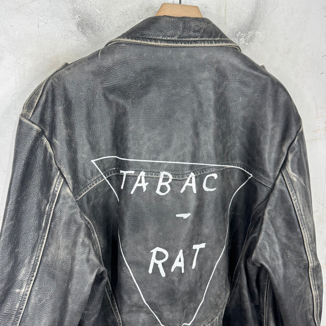 ERD Tabac Rat Leather Perfecto Jacket
