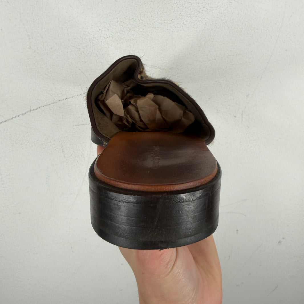Hender Scheme Cheak Zoo Leopard Mules