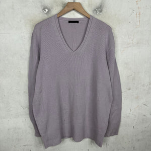 The Row Purple V Sweater