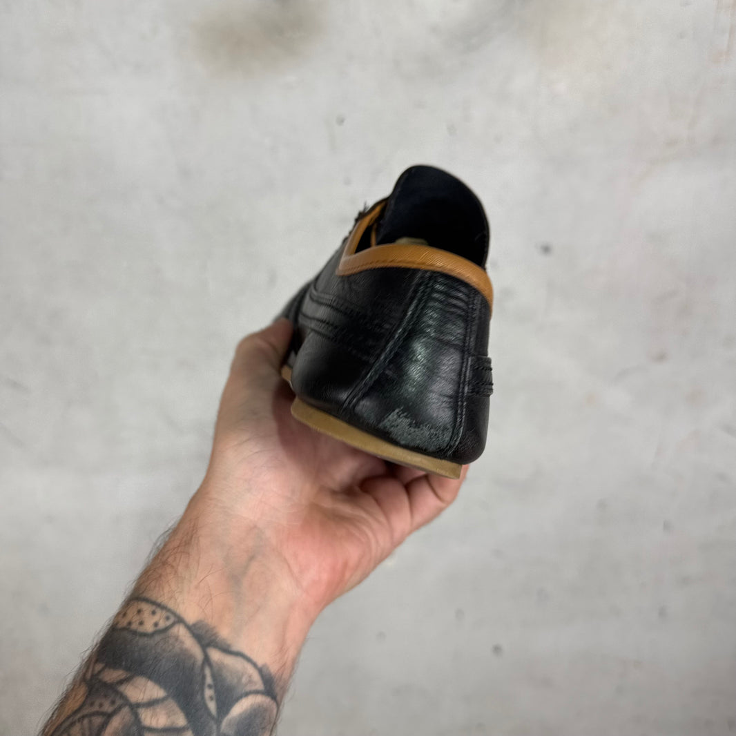 Dries Van Noten Brown Leather Driver Sneakers