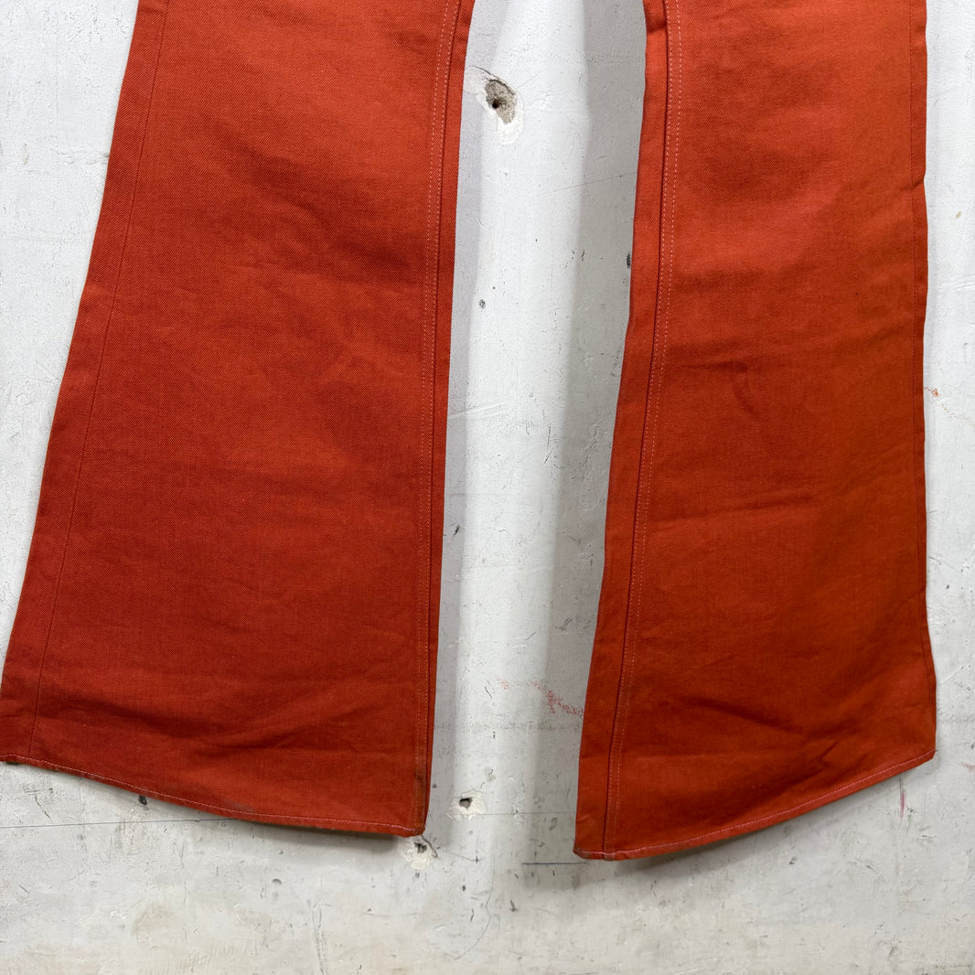 Rick Owens Orange Selvedge Bolan Bootcuts