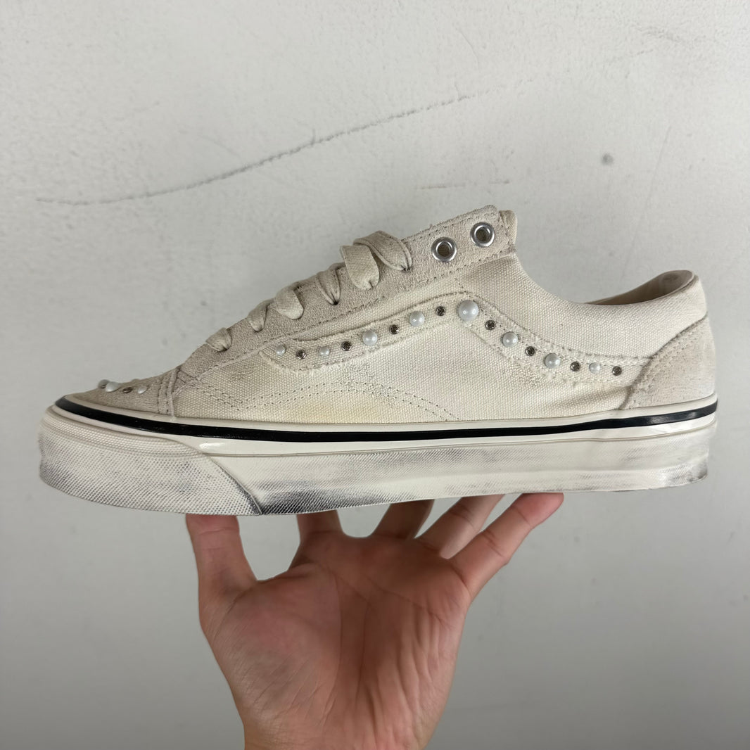 Vans White Pearlized Style 36 Sneakers