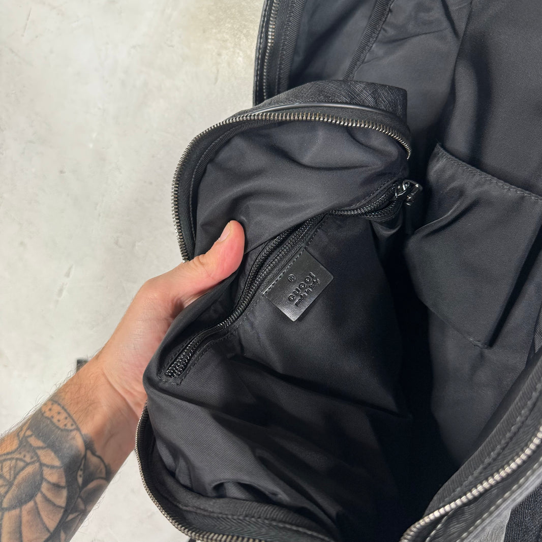 Gucci Sporty Canvas Interlock Backpack