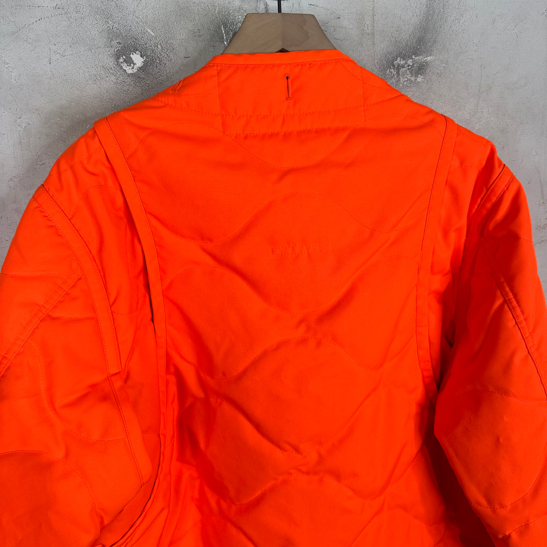 Helmut Lang Orange Military Liner Jacket