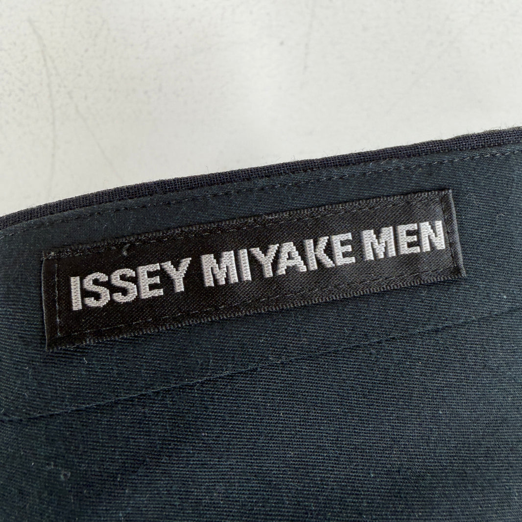 Issey Miyake Navy Striped Trousers