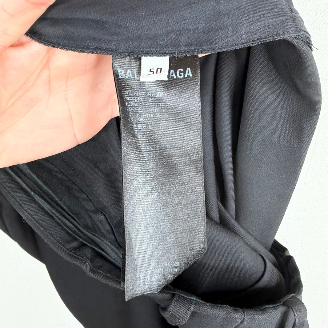 Balenciaga Black Straight Leg Trousers