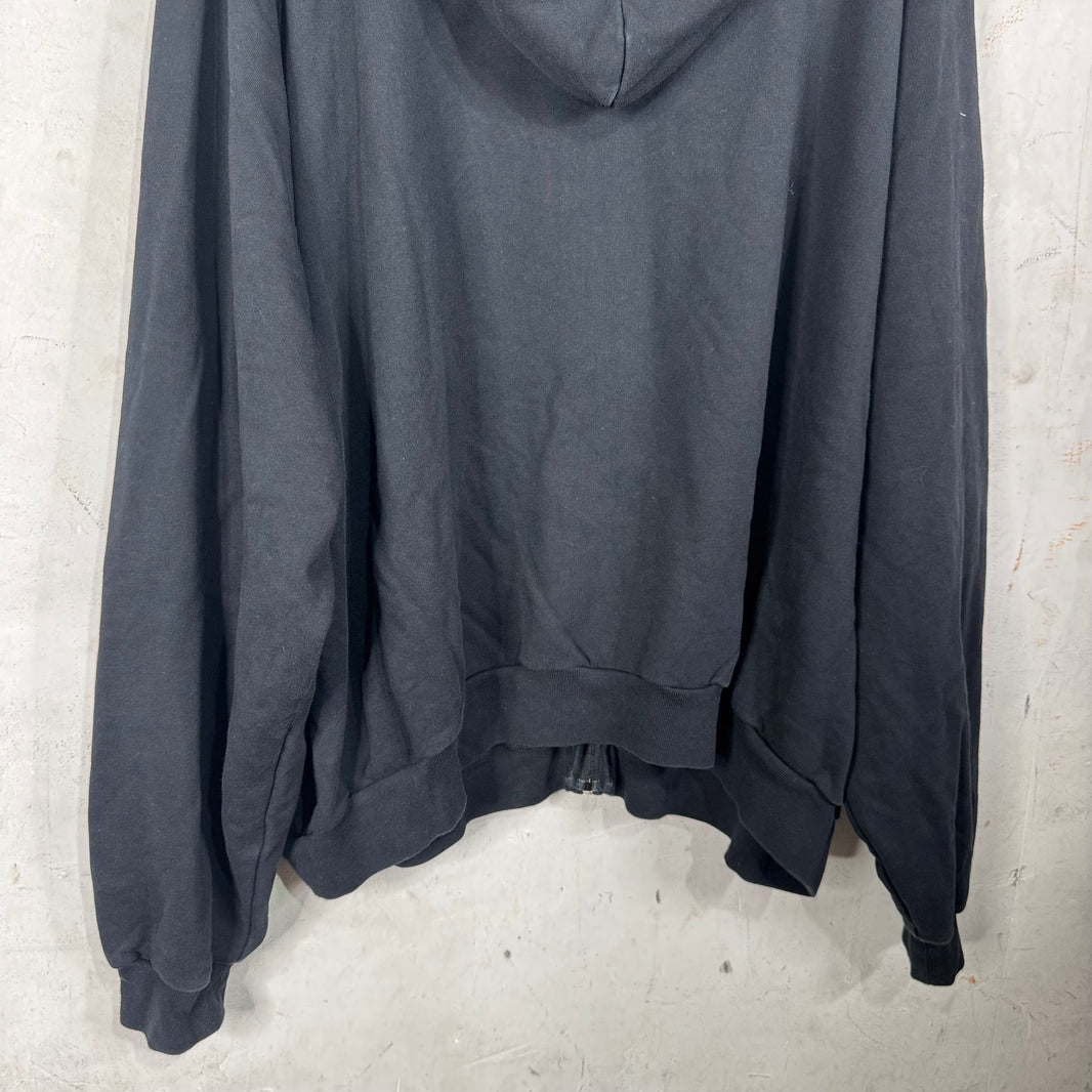 Balenciaga Sticker Size Zip Hoodie