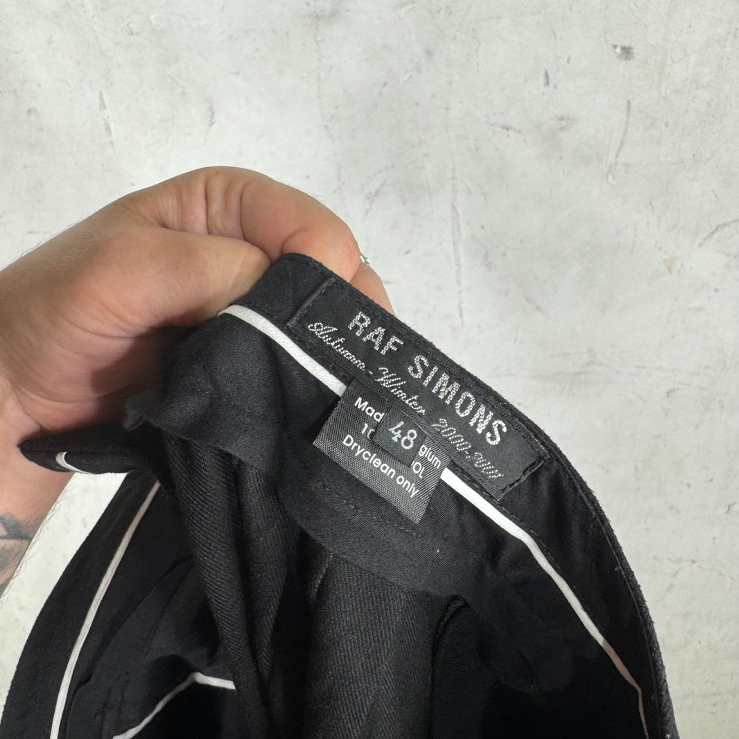Raf Simons AW 00-01 Wool Side Zipped Trousers