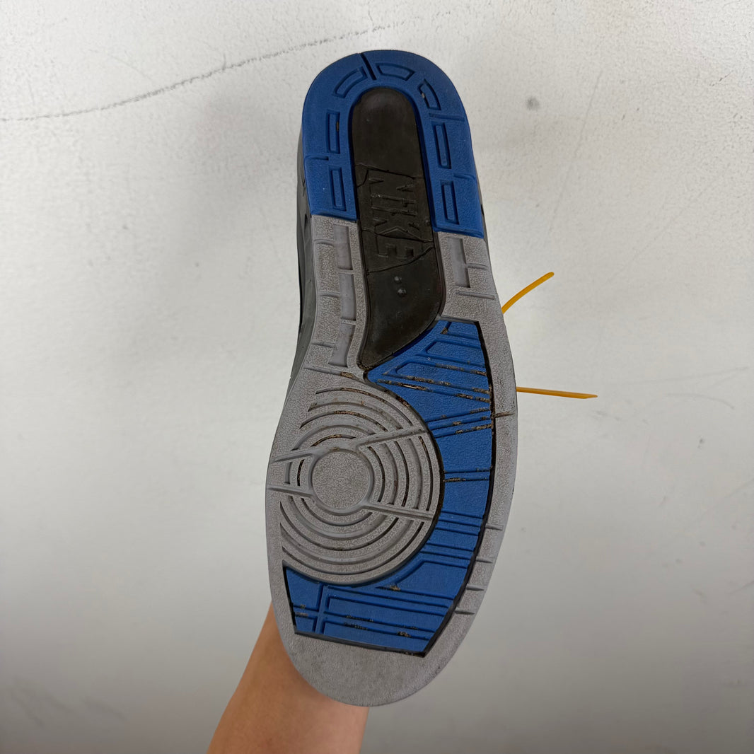 Off White Jordan 2 Black/Blue Sneakers