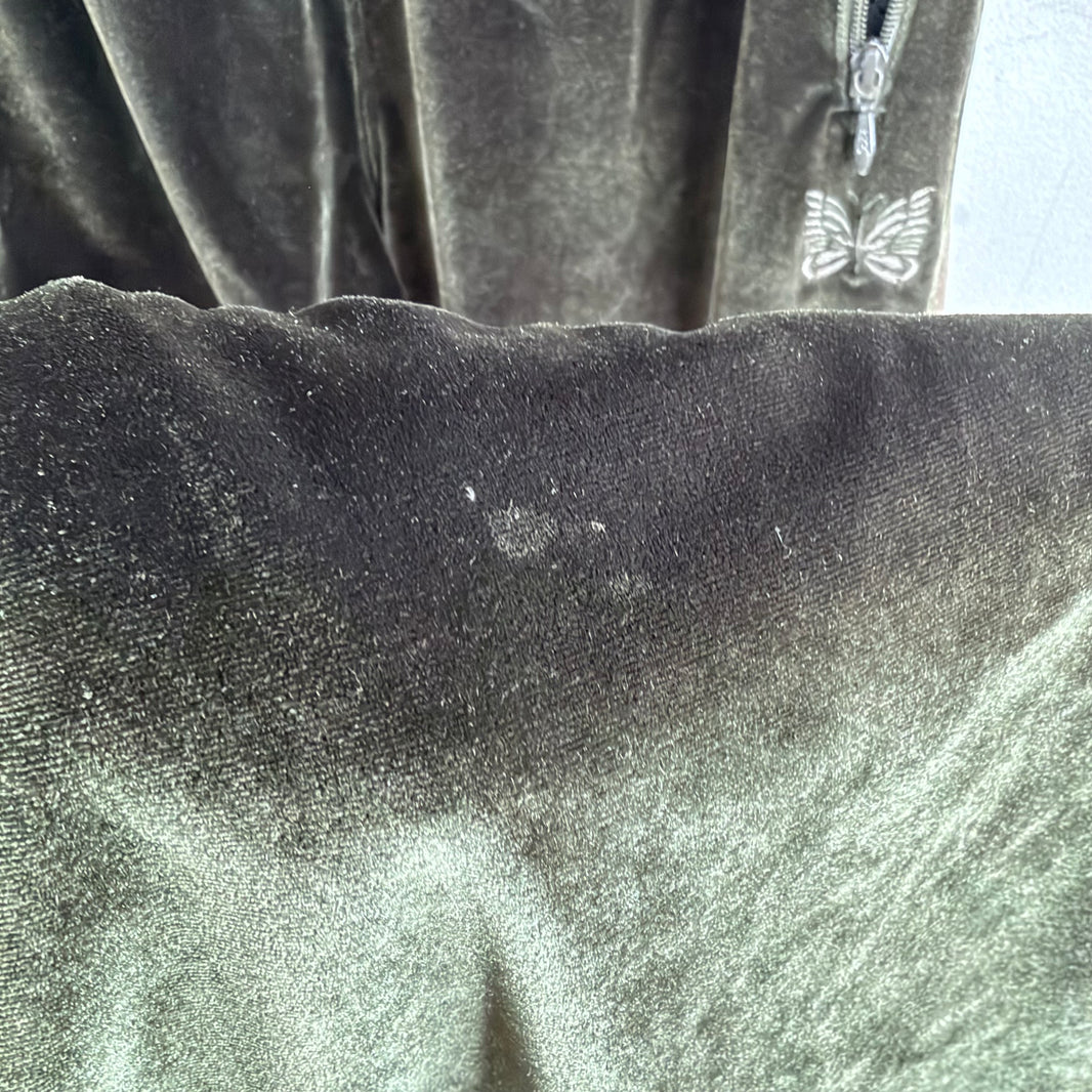 Needles Olive Velour Track Pants