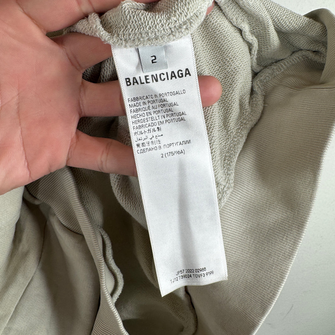 Balenciaga Waistband Embroidered Logo Hoodie