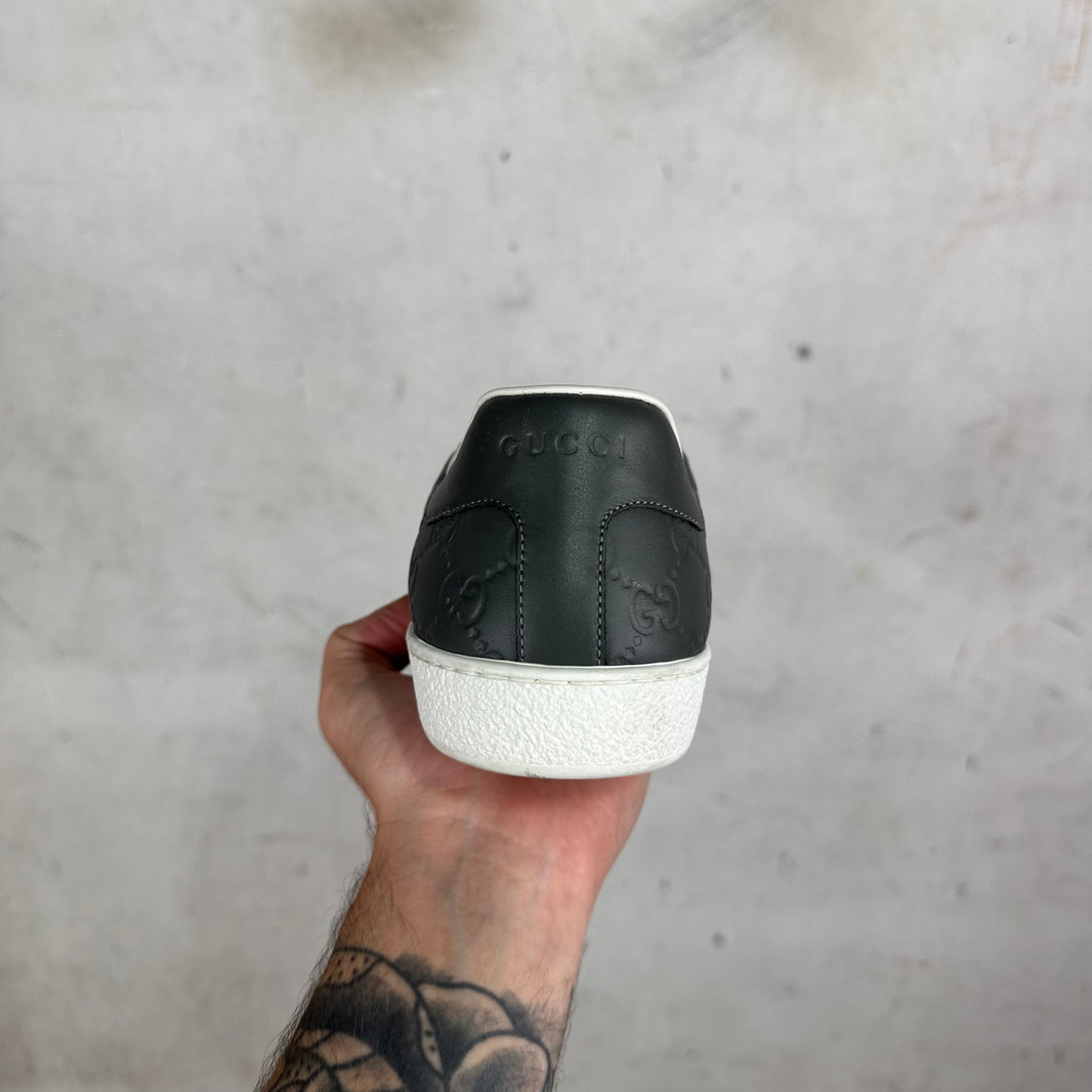 Gucci Grey Embossed Monogram Aces