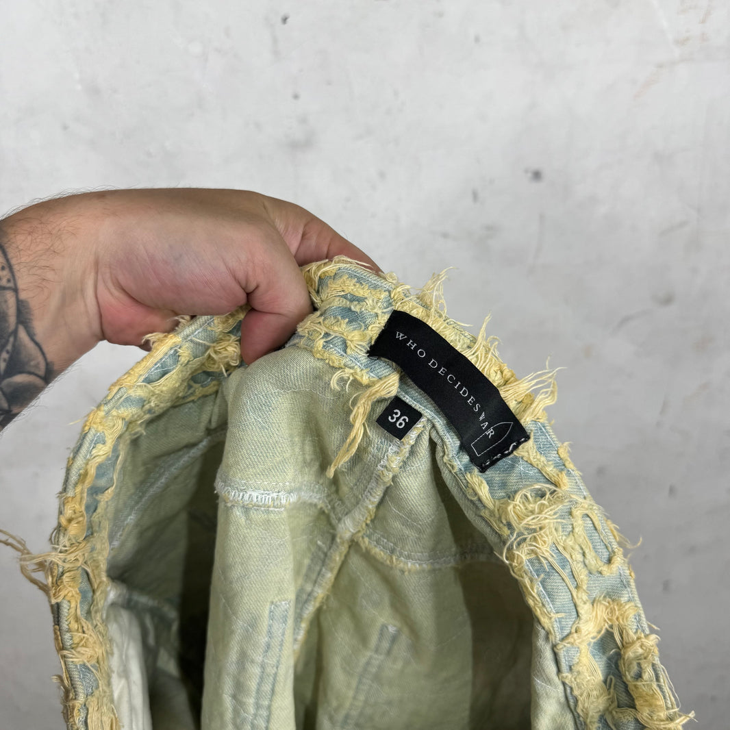 Who Decides War Boro Denim Shorts