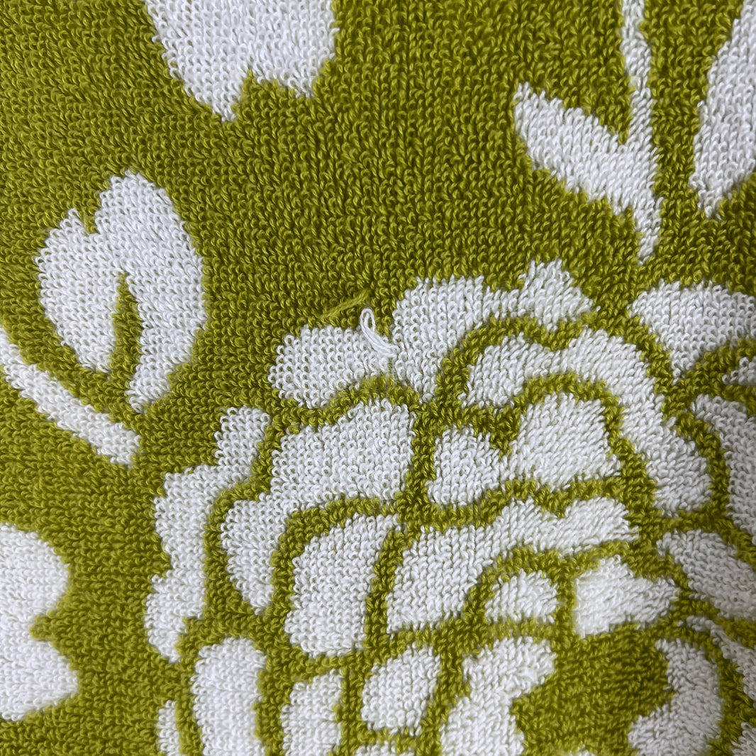 Prada Floral Green Terry Cloth Hoodie
