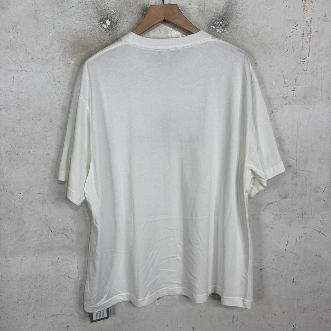 Balenciaga White Paris BB Crest T-Shirt