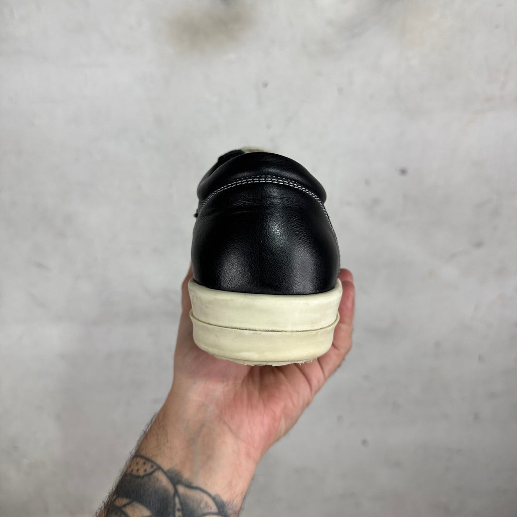 Rick Owens Black Leather Vans