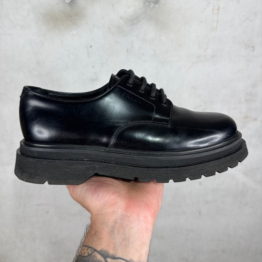 Prada Black Derbies