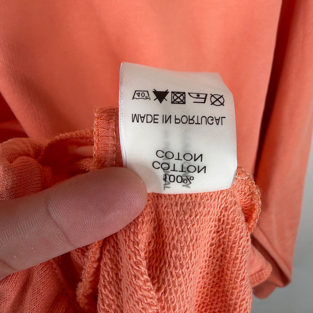 Martine Rose Peach Logo Cinch Hoodie