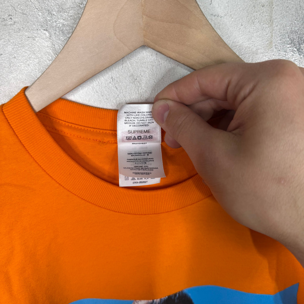 Supreme Orange Aphex Twin T-Shirt