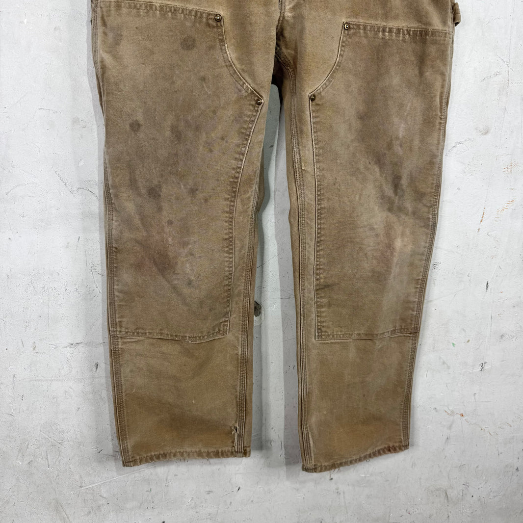 Vintage Carhartt Faded Khaki Double Knees