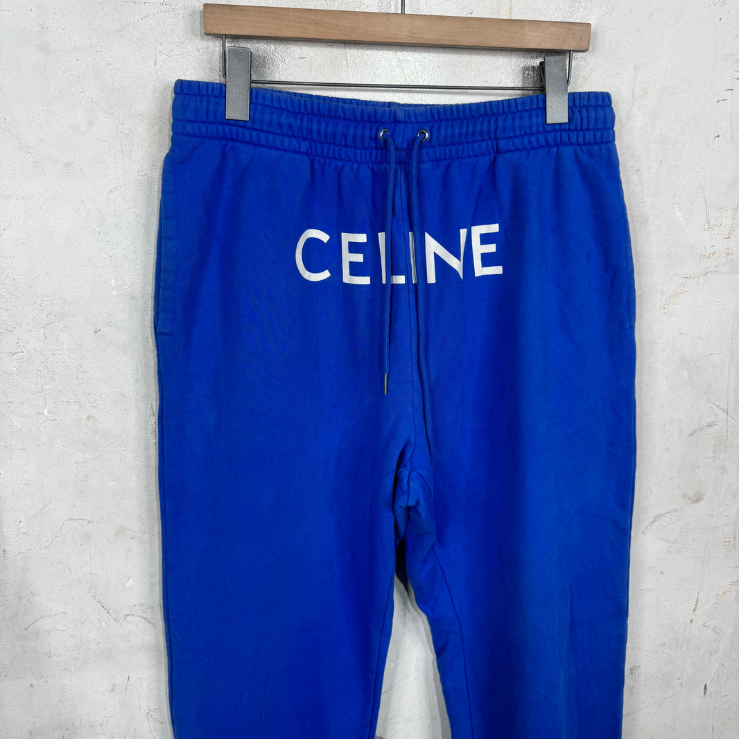 Celine Blue Logo Sweatpants