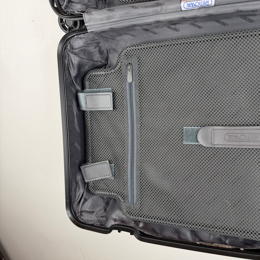 Rimowa 2014 Cabin S Carry On Black Aluminum Suitcase