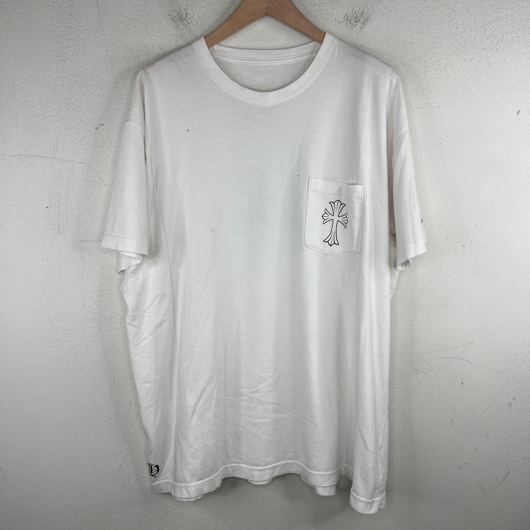 Chrome Hearts White Cross Pocket T-Shirt